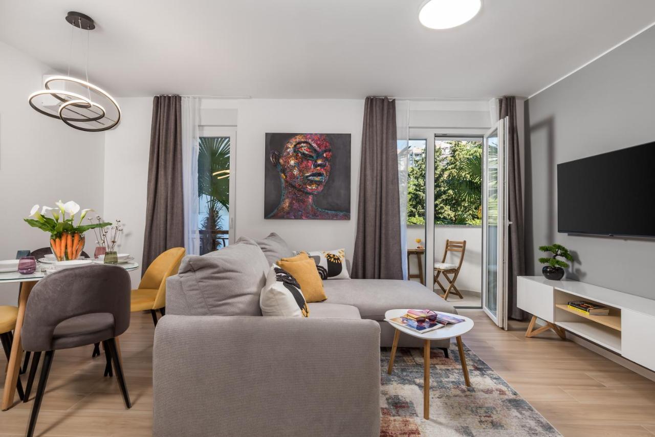 Modern Apartment Di Piu With Free 20M2 Garage Parking Rijeka Exterior foto